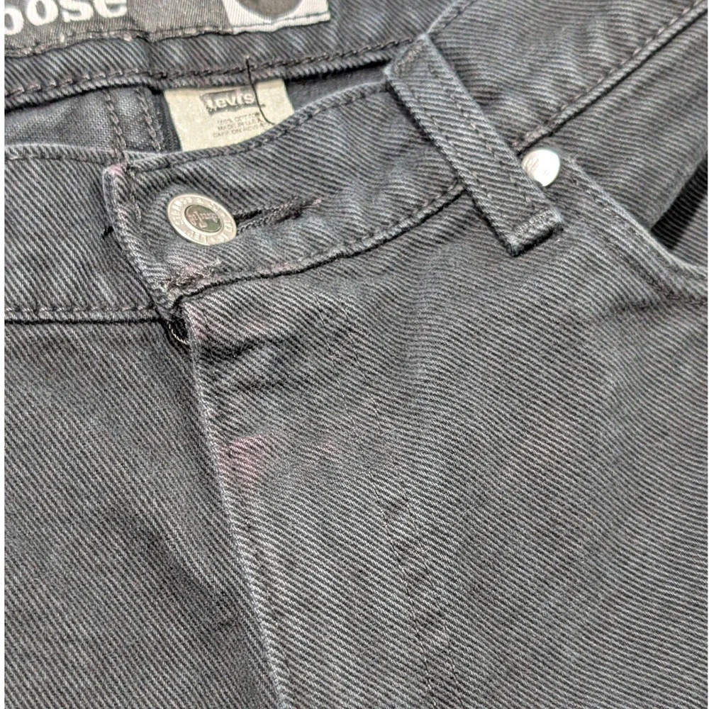 VTG Levi's SilverTab‎ Loose Black Jeans W30 L34 Y2K Baggy Skater Unisex USA made